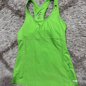 Avia Green Fitted Sleeveless Tank Top